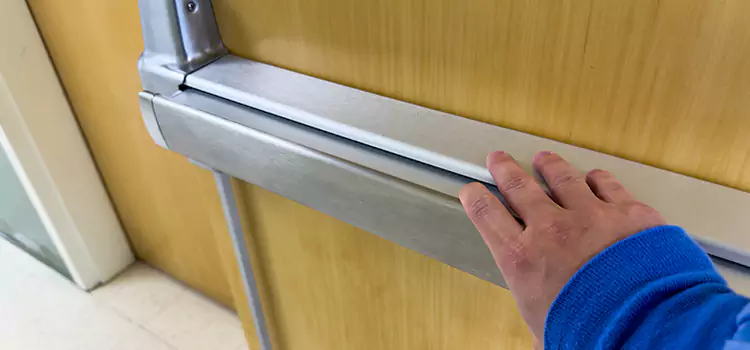 Installing a Push Bar on a Door Salt Lake City